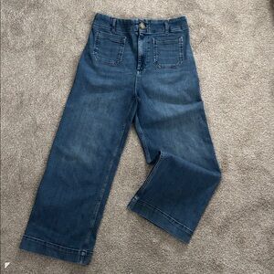 Anthropologie Maeve Medium Blue Flare Jeans